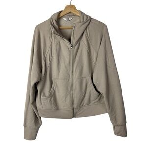 Danskin Light Brown Full Zip Athletic Jacket L